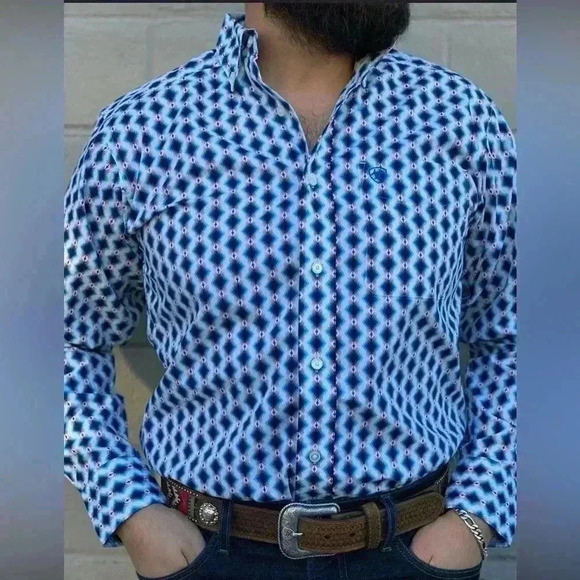 Guadalajara Western Wear Men Ariat Abraham Classic Fit Shirt - Picture 3 of 10